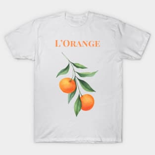 l'Orange Graphic French Word T-Shirt